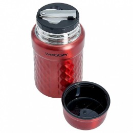 WEBBER Термос пищевой 600 мл SSW-0600/1N красный