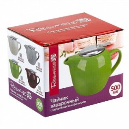 ROSARIO Чайник заварочный 500 мл с металлическим фильтром Ф19-032R бежевый