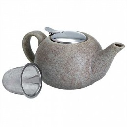 ROSARIO Чайник заварочный 750 мл с фильтром и подставкой Ф19-056R серый