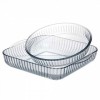 Набор посуды для СВЧ Pasabahce Borcam Sets 2 предмета 3,2 л 28×28×6 см + 1,95 л 220×256 мм 159207