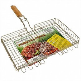 LESNIKOVO Решетка гриль для курицы «ЭКОНОМ» 400×250×550×35 мм никелированная РГК7НЭ