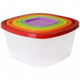 HITT Набор контейеров Rainbow (0,23л +0,5л +0,9л +1,55л +2,65л) H28-1003