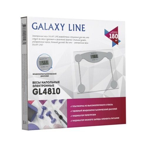 Весы электронные бытовые Galaxy LINE GL4810 серые