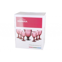 КОРАЛЛ Набор для напитков 1/7 Тебриз GB2612D125LJ синий 