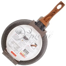 ЭСТЕТ Сковорода 28см *6 Бронзит ЭТ-70411 мрамор
