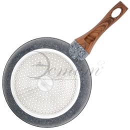 ЭСТЕТ Сковорода 28 см Морион ЭТ-70416 гранит серый