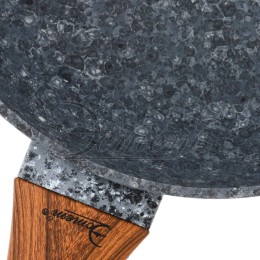 ЭСТЕТ Сковорода 28 см Морион ЭТ-70416 гранит серый