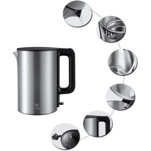 Электрический чайник Xiaomi V-MK151B Viomi Mechanical Kettle black