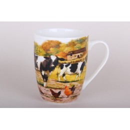 КОРАЛЛ Кружка 340мл.Пестрая корова NYCF2 микс