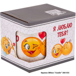 КОРАЛЛ Кружка 350 мл.Смайл 260-555