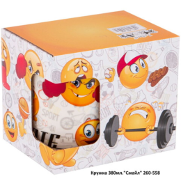 КОРАЛЛ Кружка 350 мл.Смайл 260-558