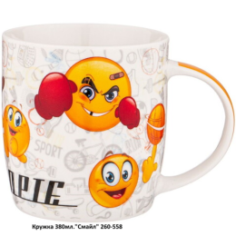 КОРАЛЛ Кружка 350 мл.Смайл 260-558