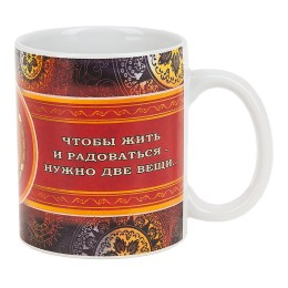 КОРАЛЛ Кружка 330 мл. Умные мысли L2020023 микс