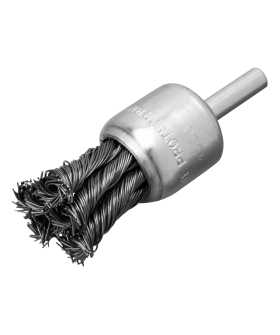 Matrix Щетка для дрели, 25 мм, чашка со шпилькой, крученая металлическая проволока 74464