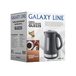 GALAXY Чайник электрический GL0225 (черный)