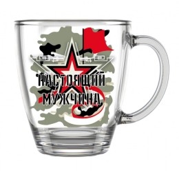 ДЕКОСТЕК Кружка для чая 350 мл (Настоящий мужчина) 2025-Д