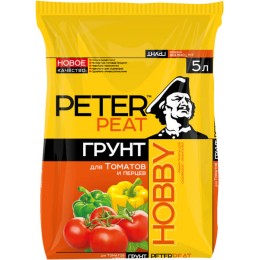 PETER PEAT Грунт Для томатов и перцев, линия ХОББИ,  10л