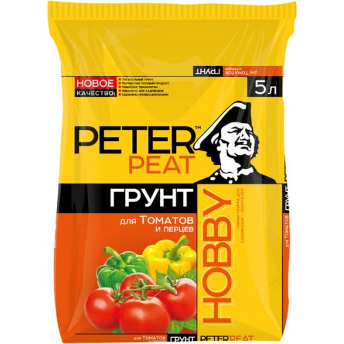 Грунт Для томатов и перцев Peter peat линия ХОББИ  10л