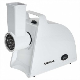 АКСИНЬЯ Мясорубка электрическая 2000 Вт, 1,8 кг/мин КС-2005С белая + 3 насадки-овощерезки