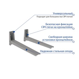 Kromax Кронштейн для микроволновой печи MICRO-4 new silver