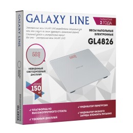 GALAXY Весы напольные электронные LINE GL4826 (белые)