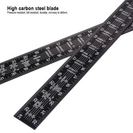 HARDEN Линейка металлическая угловая черная 400х600мм 580732