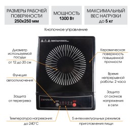ENDEVER Индукционная плита IP-16 черный
