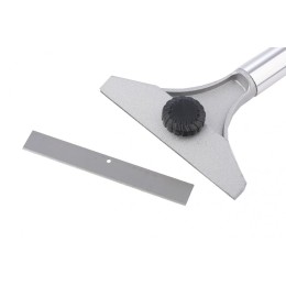 Matrix Скребок, 100 мм, фиксированное лезвие, удлиненная металлическая обрезиненная ручка 79550