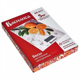 ВАСИЛИСА Весы электронные настольные 5 кг ВА-017 Мрамор