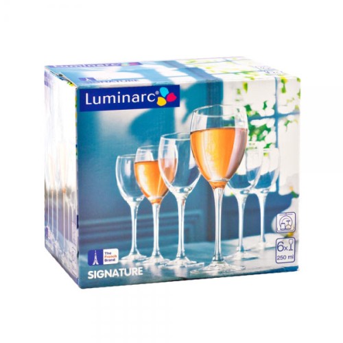 Набор фужеров для вина Luminarc Signature СИГНАТЮР, 6 шт x 350 мл J0012