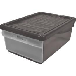 Ящик для хранения с боковой дверцей 12л дымчатый (BQ2590ДМ)