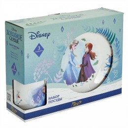 КОРАЛЛ Набор посуды 3 предмета детский КРС-1934 Холодное сердце 2 (фарфор)