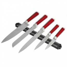 WEBBER Набор кухонных ножей c магнитным держателем 6 предметов ВЕ-2265