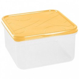 DELTA Контейнер для продуктов Modena квадратный 0,4 л с гибкой крышкой 221110004/01 бледно-желтый