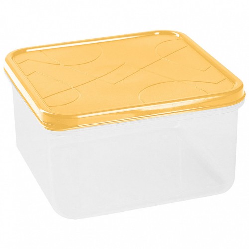Контейнер для продуктов Modena квадратный 0,4 л с гибкой крышкой 221110004/01 бледно-желтый