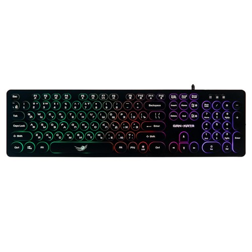 Мультимедийная клавиатура с регулируемой подсветкой клавиш Dialog Gan-Kata KGK-16U Black
