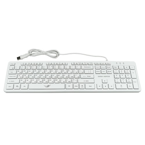 Мультимедийная клавиатура с регулируемой подсветкой клавиш Dialog Gan-Kata KGK-17U White