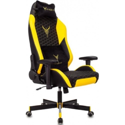 Кресло игровое Бюрократ VIKING KNIGHT Neon черный/желтый 1717267