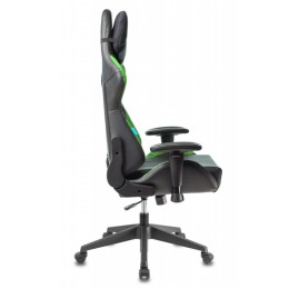 Бюрократ Кресло игровое Zombie VIKING 5 AERO черный/салатовый эко.кожа с подголов. крестовина пластик