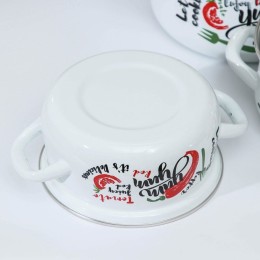 КМК Набор кастрюль 3 пр Чили-1-Экстра: Кастрюли 1,5л, 2л, 3л