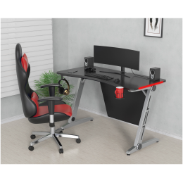 Cactus Стол игровой CS-GTZ-SL-CARBON-RED