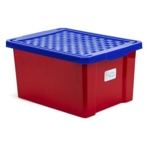 Ящик детский для хранения игрушек START 17л красный лего (LA1017RD)