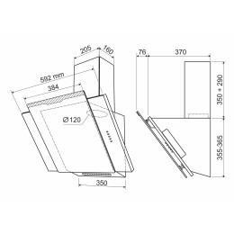 HOLT Кухонная вытяжка HT-RH-013 60 черная