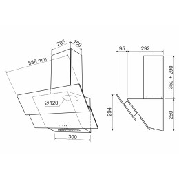 HOLT Кухонная вытяжка HT-RH-016 60 белая