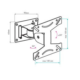 VLK Кронштейн для телевизора TRENTO-102