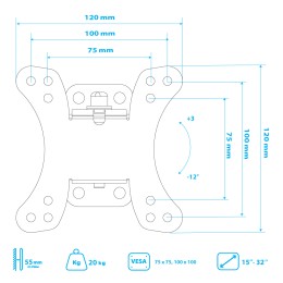 Kromax Кронштейн для телевизора GALACTIC-10 black
