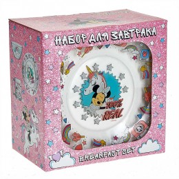 DELTA Набор для завтрака 3 предмета 18с2055ДЗ Минни и единорог