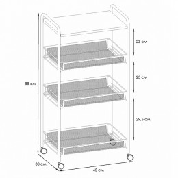 Этажерка Ладья 34КС (Металлик) Э 357 МЕТ