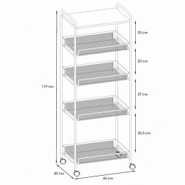 Этажерка Ладья 35КС (Черный) Э 410 Ч