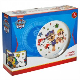 DELTA Набор посуды 3 предмета детский КРС-1749 Щенячий патруль (фарфор)